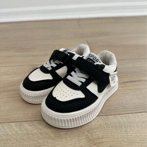 Kids Black and White Sneakers